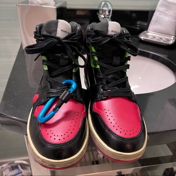 Ales Grey Hi top leather sneakers - Picture 2 of 15